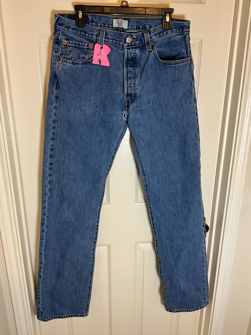 Levi's Classic Blue Straight-Leg Jeans 34x36